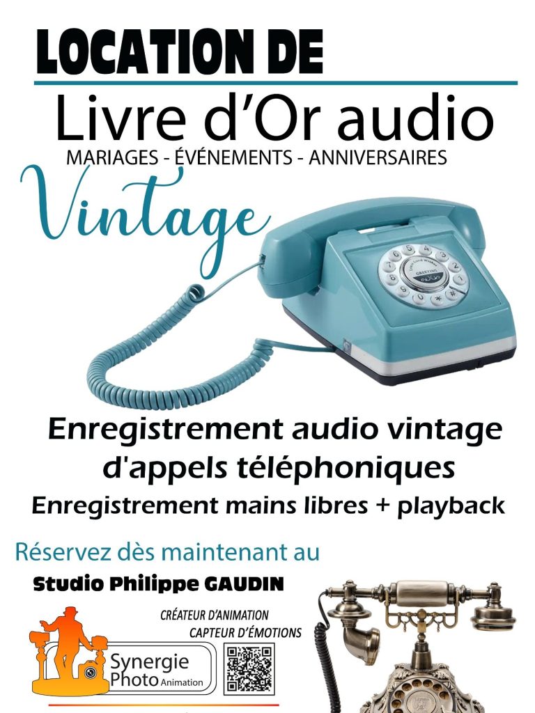 Location Livre d'or audio Vintage au Studio Philippe Gaudin 